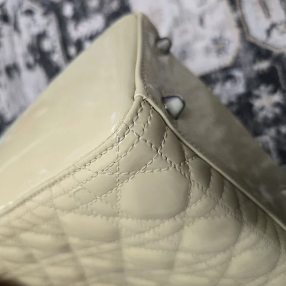 Christian Dior Lady Dior Bag Cannage Quilt Patent Large - Picture 12 of 16